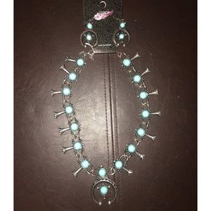 Western necklace and earrings